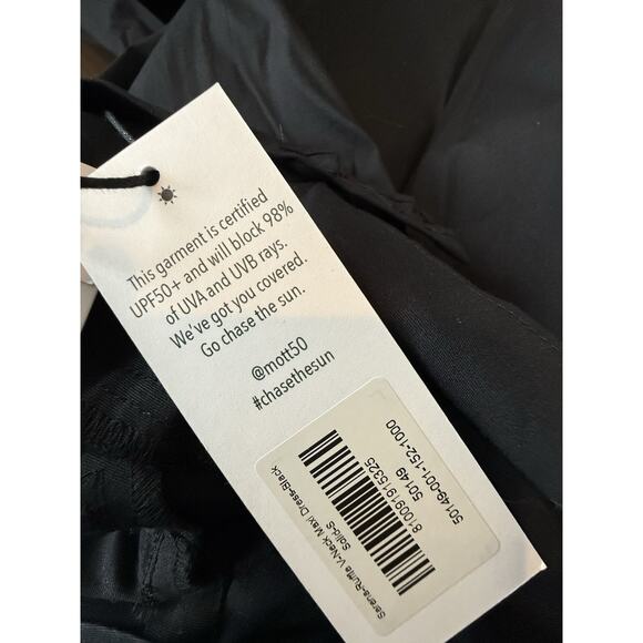 NWT Mott50 Serena Ruffle V-Neck Maxi Dress Sun Protection Black Sz Small - Picture 9 of 12